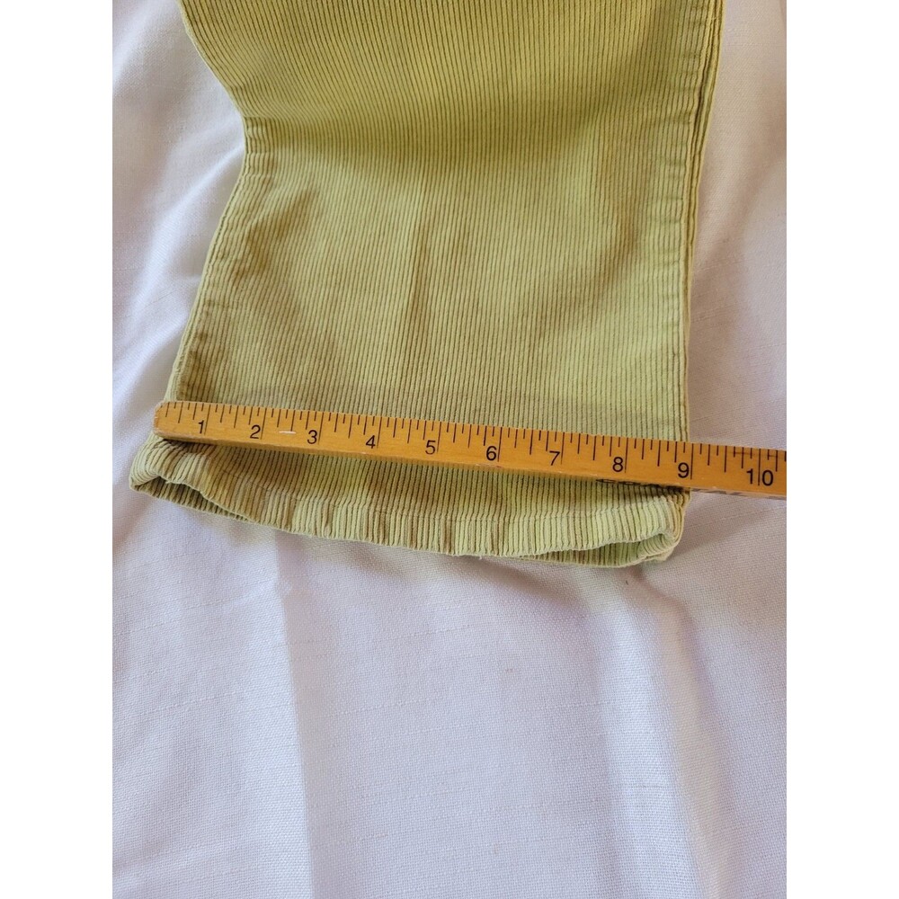 Chadwicks Straight Leg Stretch Cotton Corduroy Pants 12 Petite Powder Green - Picture 8 of 9